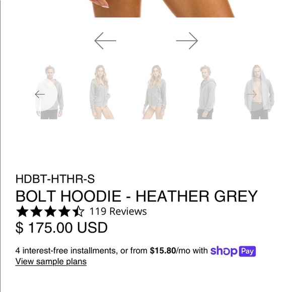 Aviator Nation Rainbow Bolt Hoodie - Picture 3 of 3